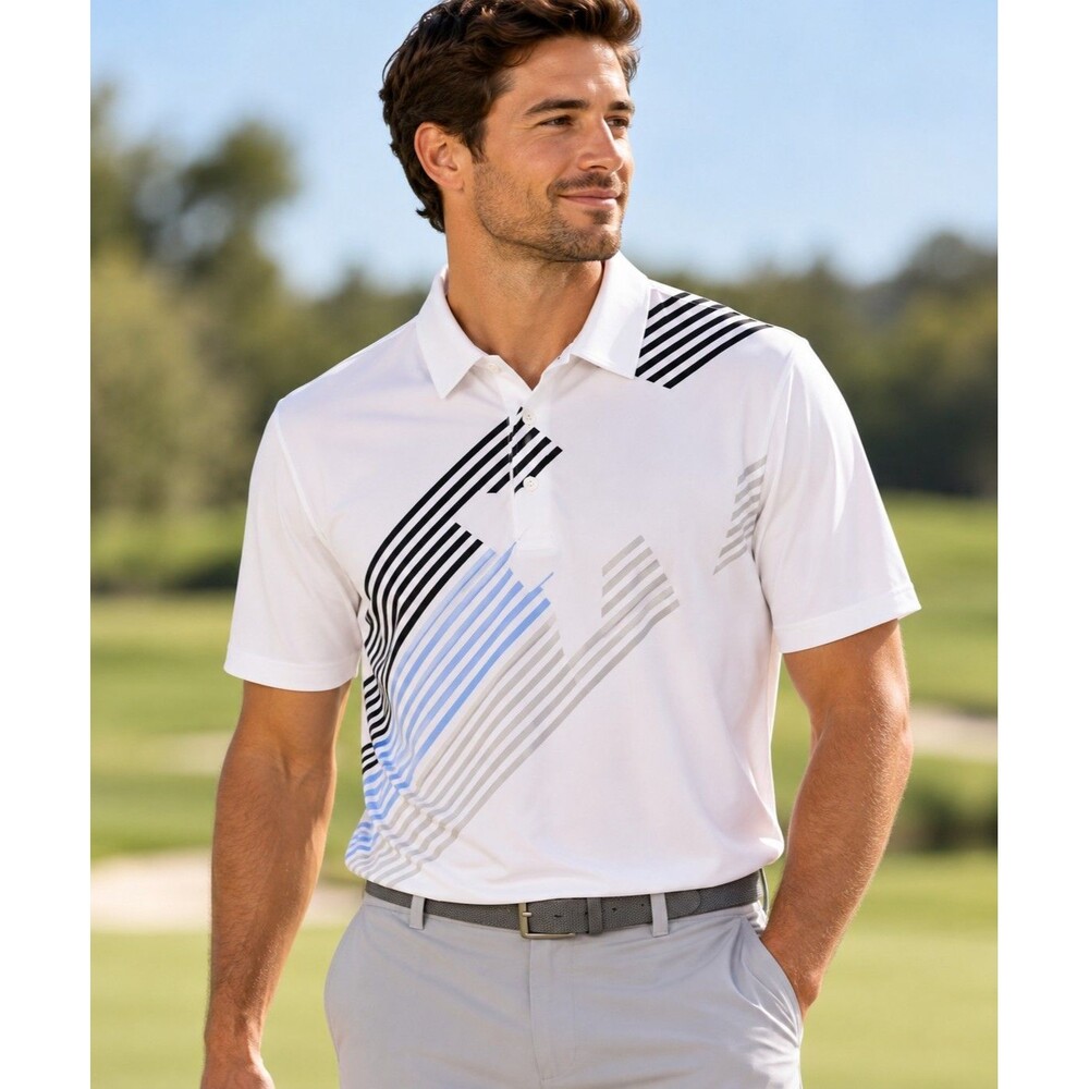 NWT PUMA x Volition Jet Polo Shirt Men's XL Day Dream White Golf Top 537480-03